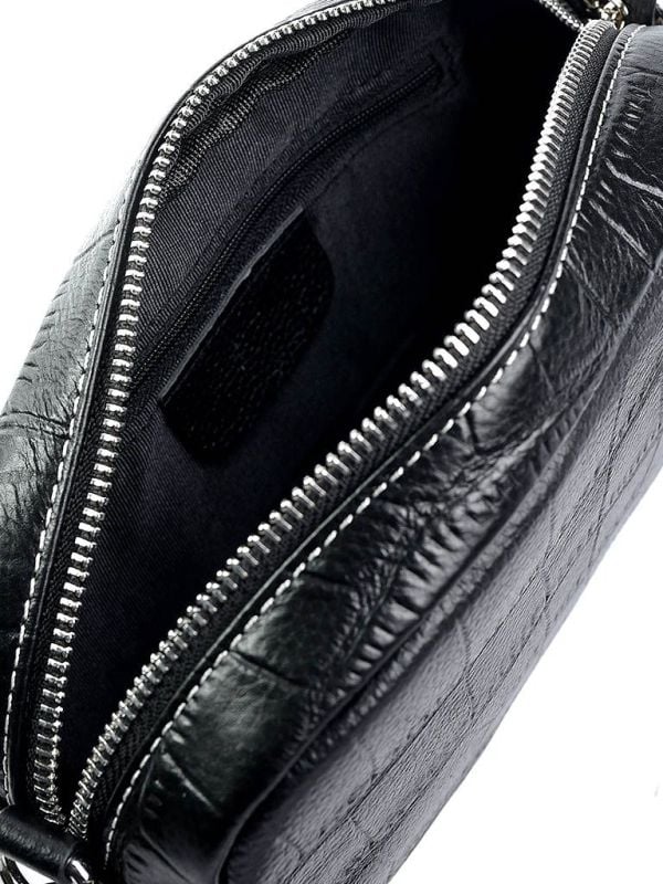 Geanta de dama, FB-59, piele naturala, Neagra - poza 4