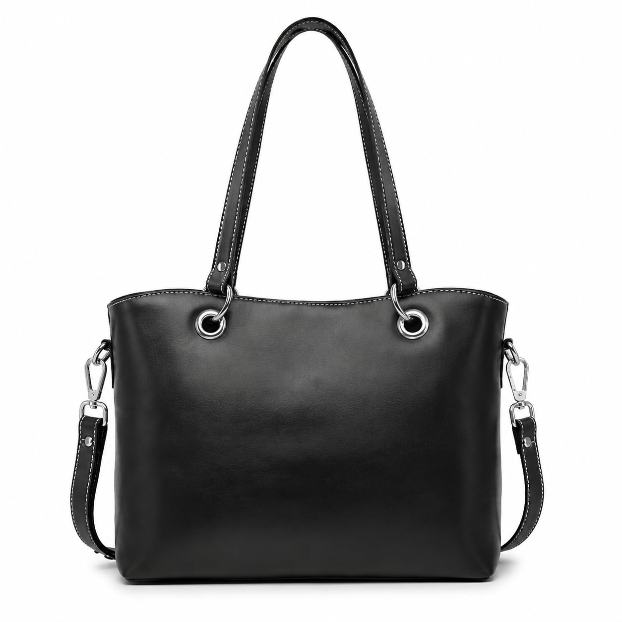 Geanta de dama, Josephine GT3888, piele naturala, Neagra