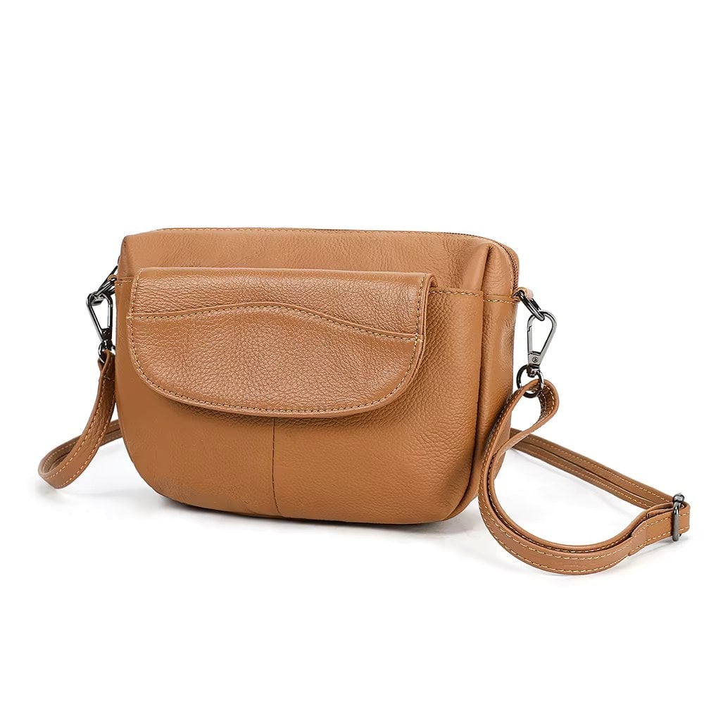 Geanta de dama, Julia GT3828, piele naturala, Maro - poza 1