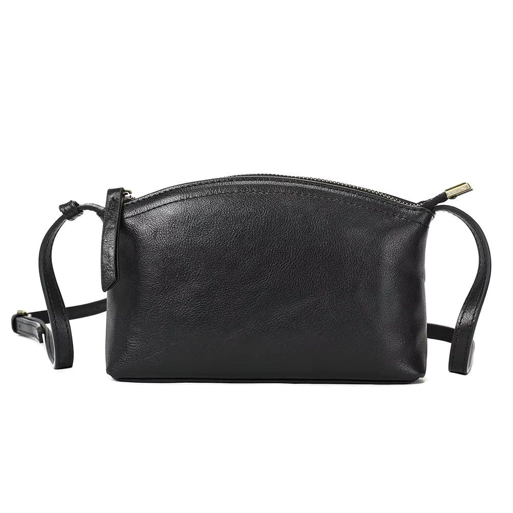 Geanta de dama, Katy GT3824, piele naturala, Negru