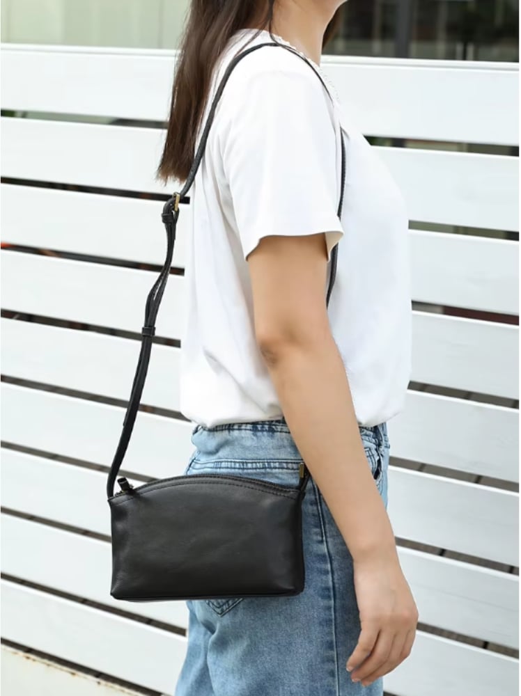 Geanta de dama, Katy GT3824, piele naturala, Negru - poza 2