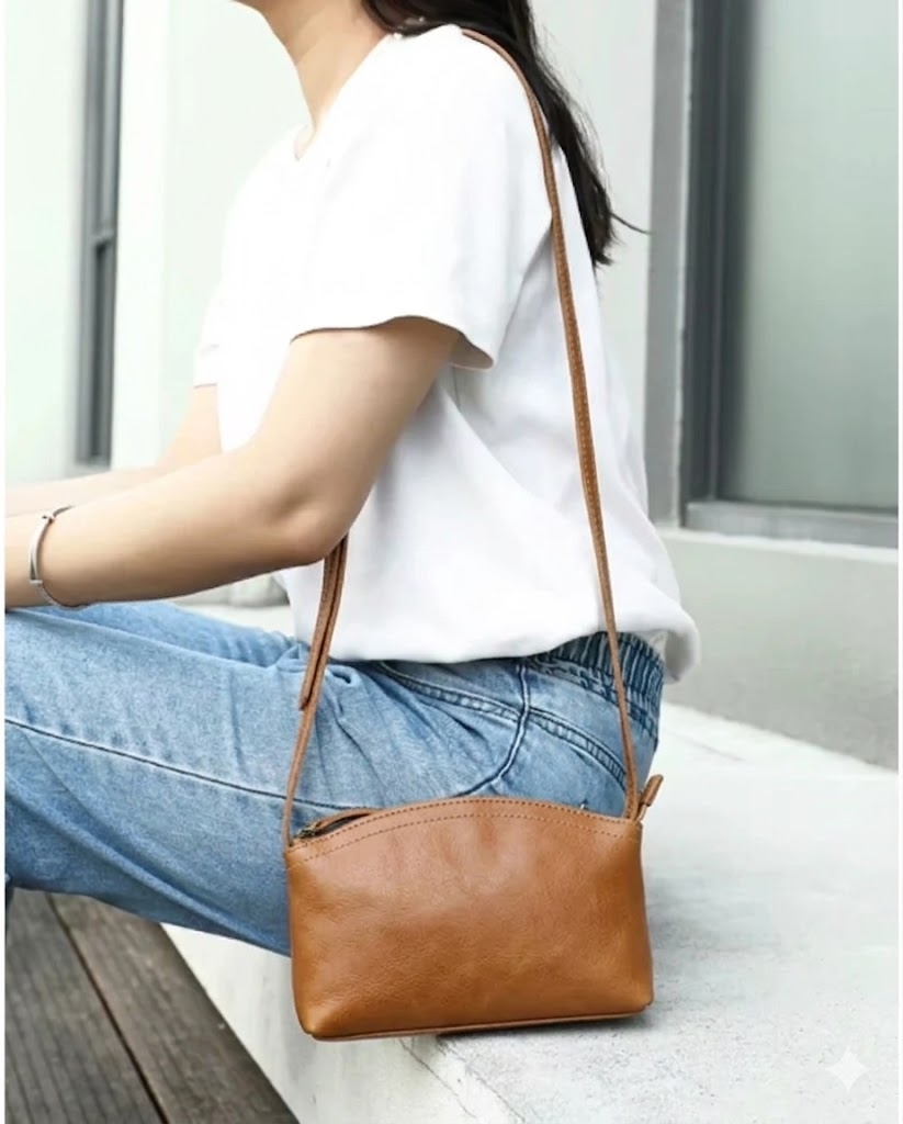 Geanta de dama, Katy GT3825, piele naturala, Maro - poza 3