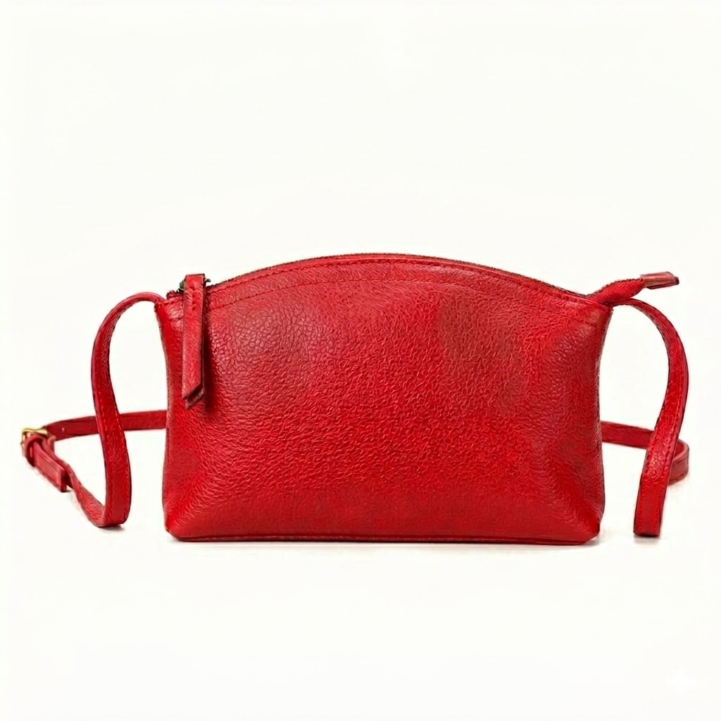 Geanta de dama, Katy GT3843, piele naturala, Rosu - poza 1