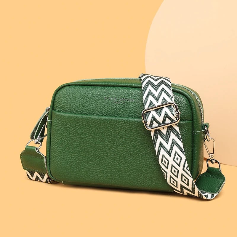 Geanta de dama, Leocadia GT2766, piele naturala, Verde - poza 4