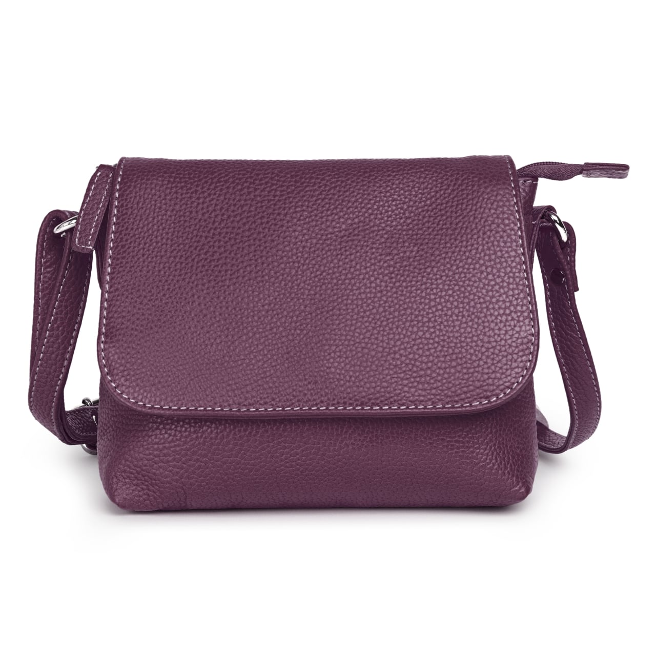 Geanta de dama, Mirabela GT3900, piele naturala, Violet - poza 1