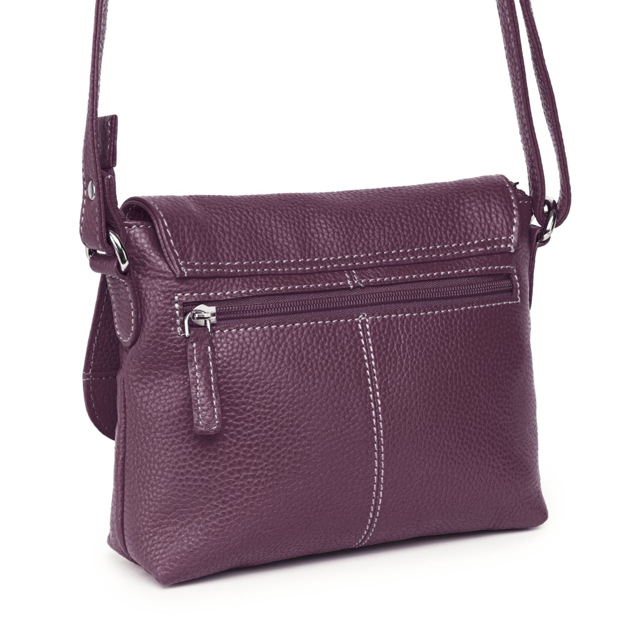 Geanta de dama, Mirabela GT3900, piele naturala, Violet - poza 4