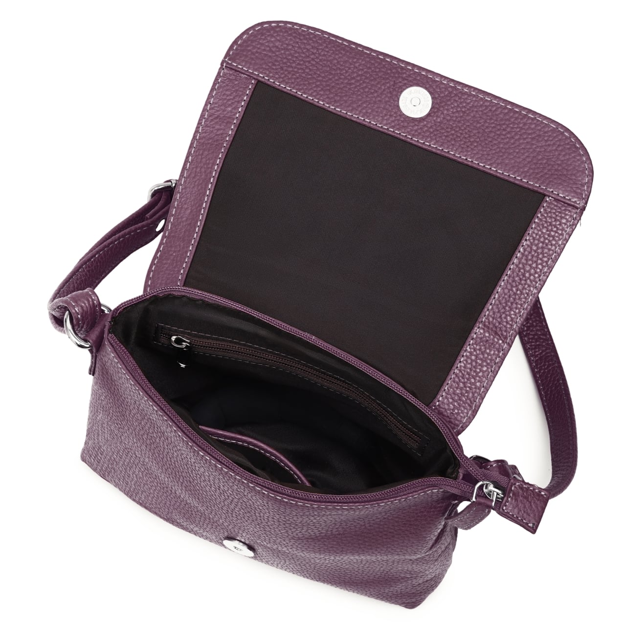 Geanta de dama, Mirabela GT3900, piele naturala, Violet - poza 5