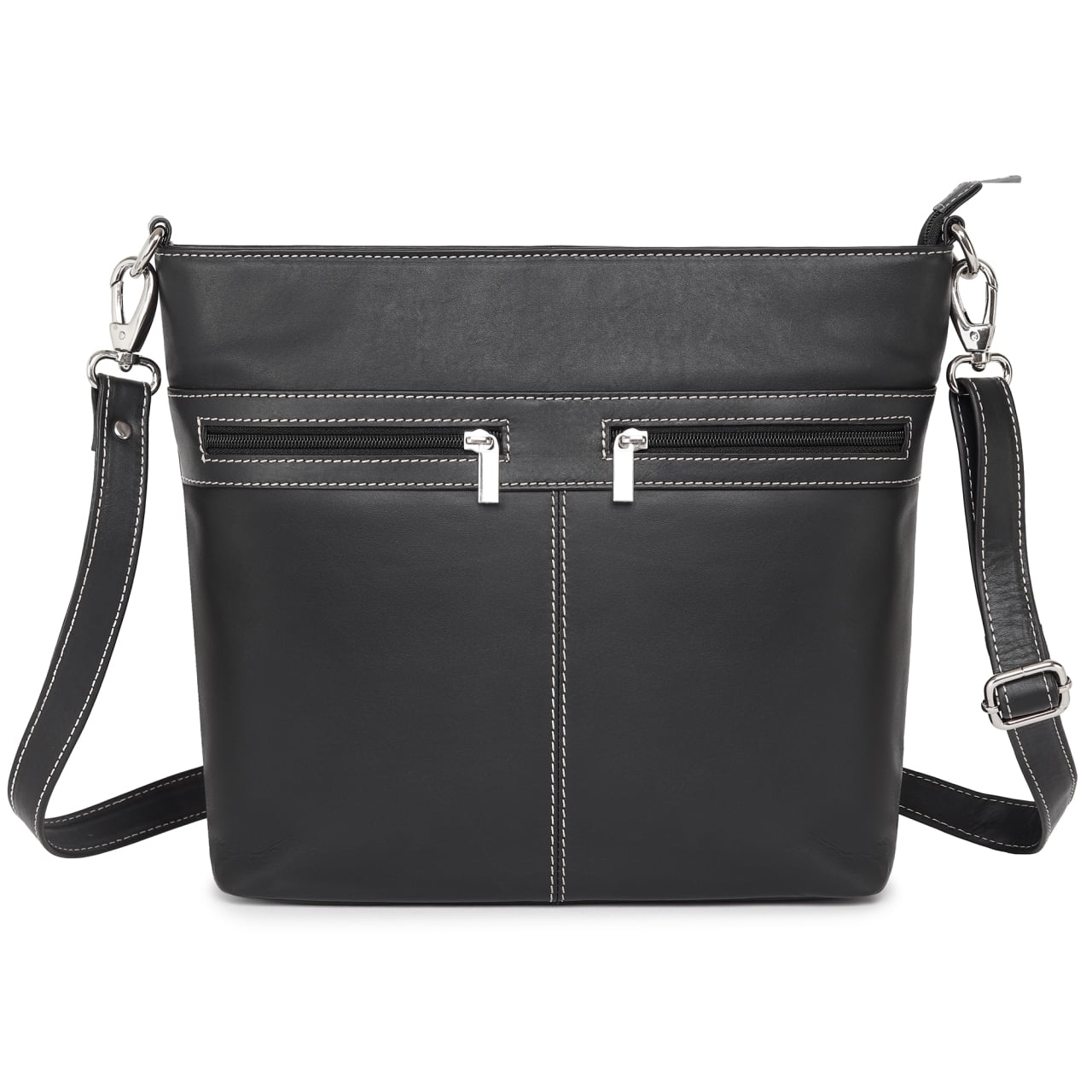Geanta de dama, Violeta GT3876, piele naturala, Negru - poza 1