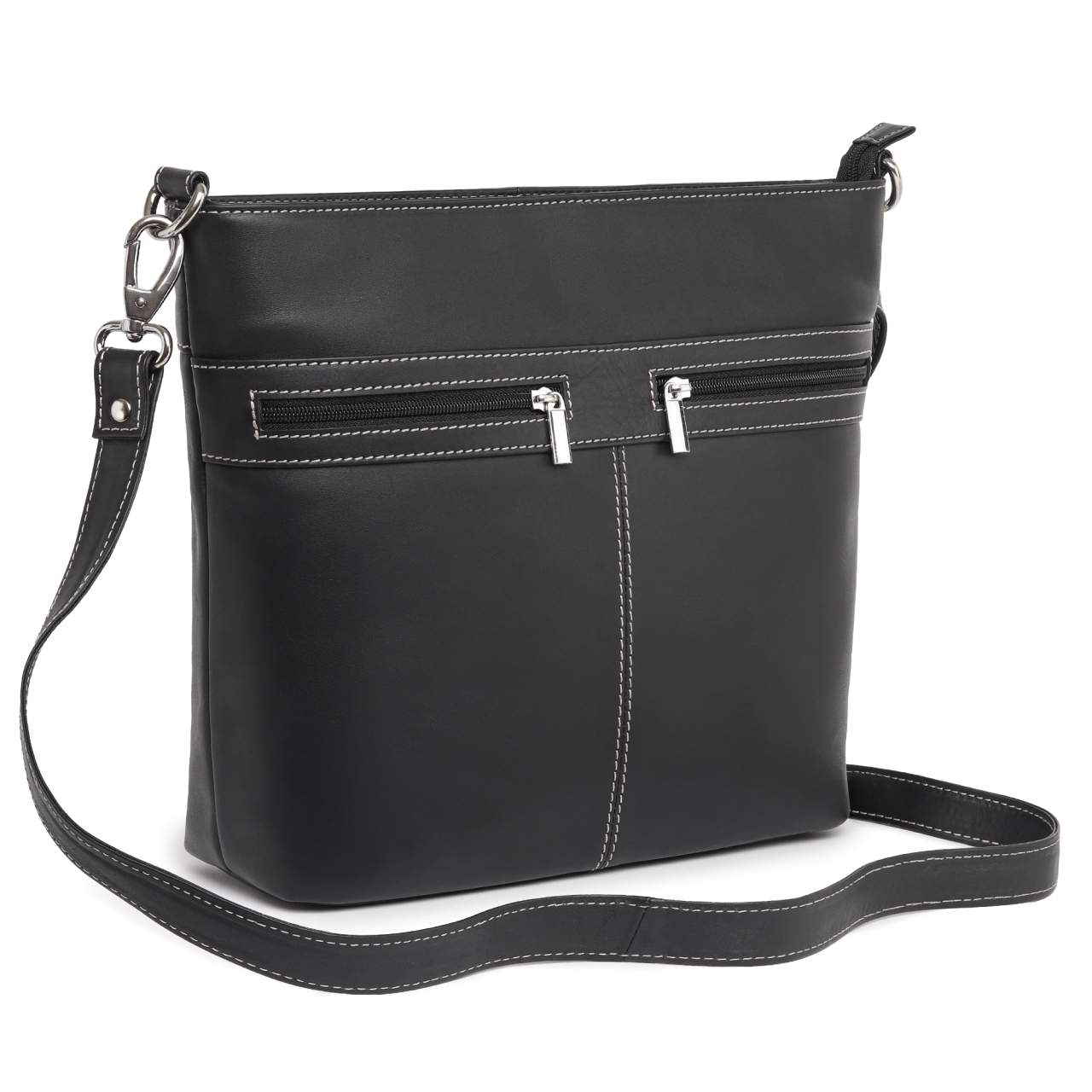 Geanta de dama, Violeta GT3876, piele naturala, Negru - poza 3