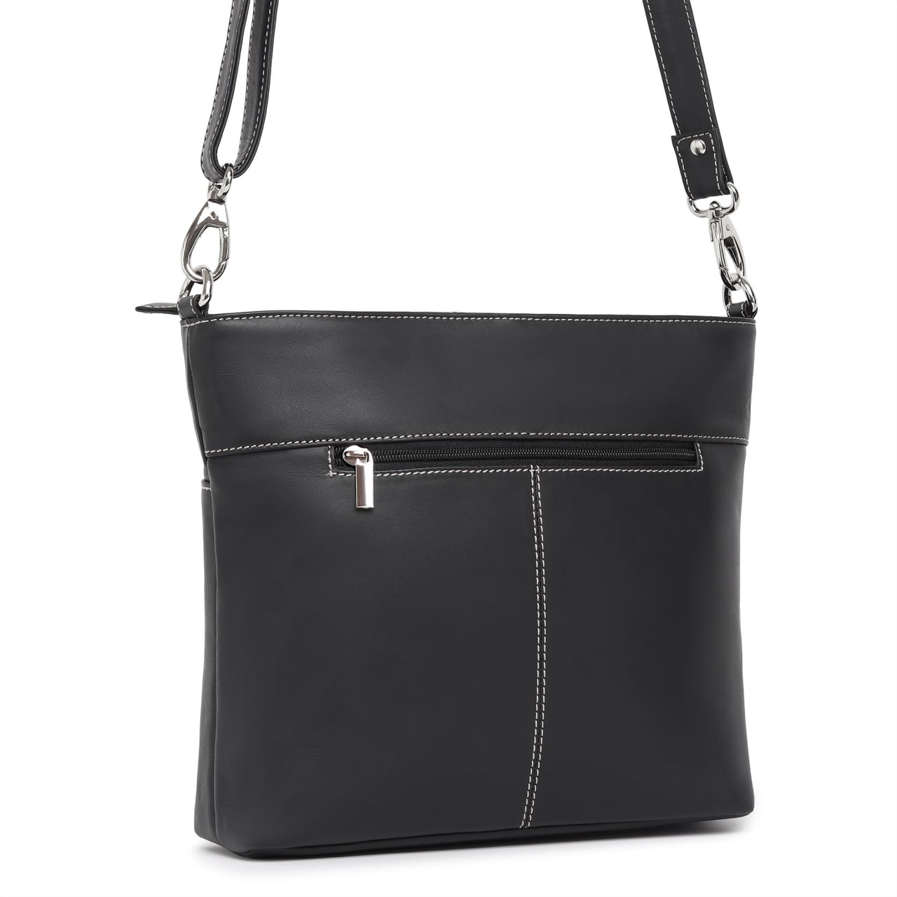Geanta de dama, Violeta GT3876, piele naturala, Negru - poza 4