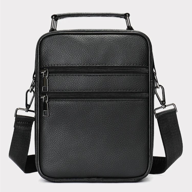 Geanta de umar pentru barbati, Atomis GT2590, piele naturala, Negru - poza 5