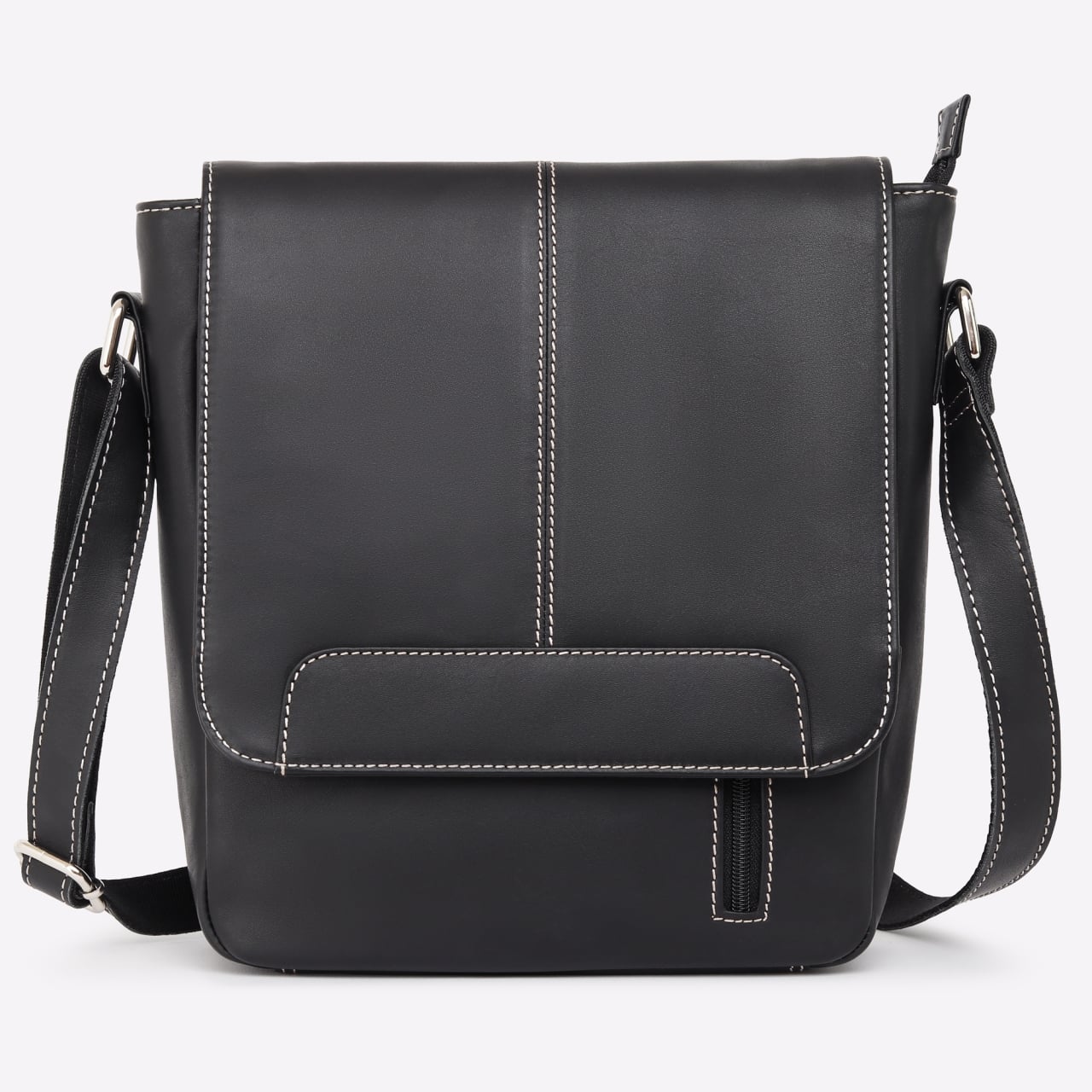 Geanta de umar unisex, Gabrielle, GT3872, piele naturala, Negru - poza 1