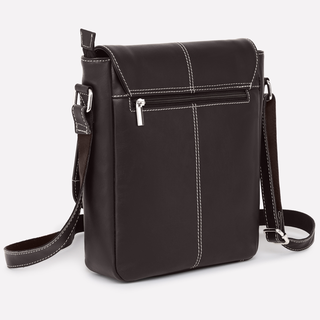 Geanta de umar unisex, Gabrielle, GT3873, piele naturala, Maro inchis - poza 4