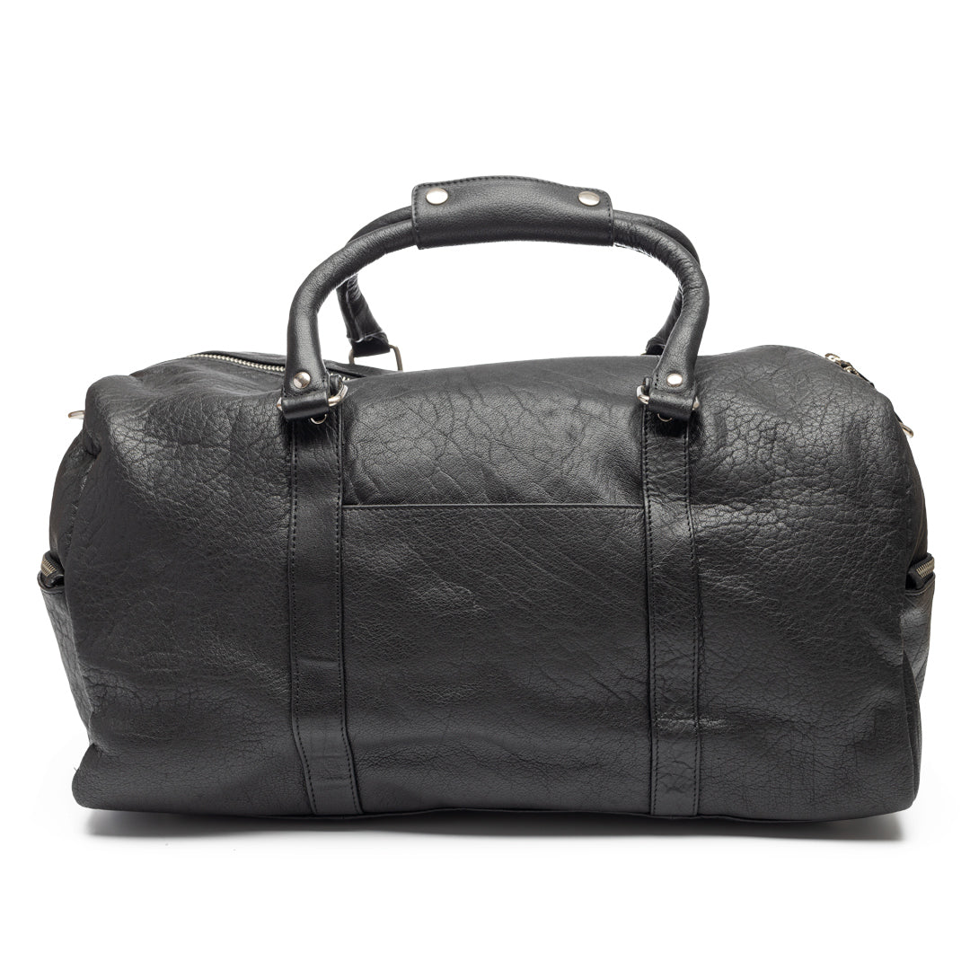 Geanta de voiaj/fitness din piele naturala negru Travel Bag