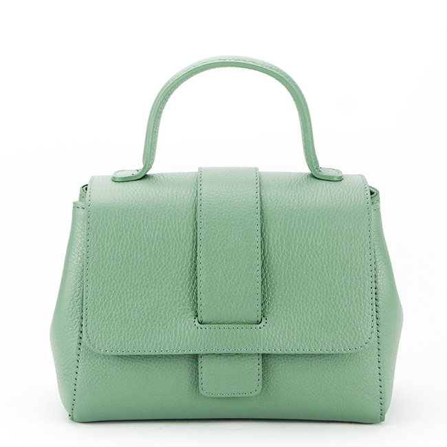Geanta din piele naturala 1047 123 Verde menta