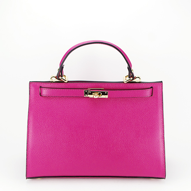 Geanta din piele naturala 8934 119 fuchsia