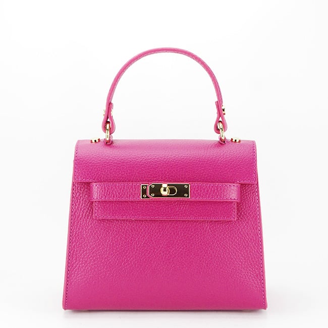 Geanta din piele naturala 8949 121 Fucsia