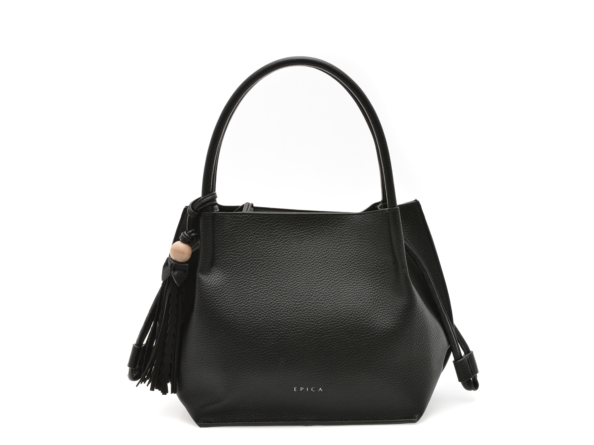 Geanta EPICA neagra, 253078, din piele ecologica