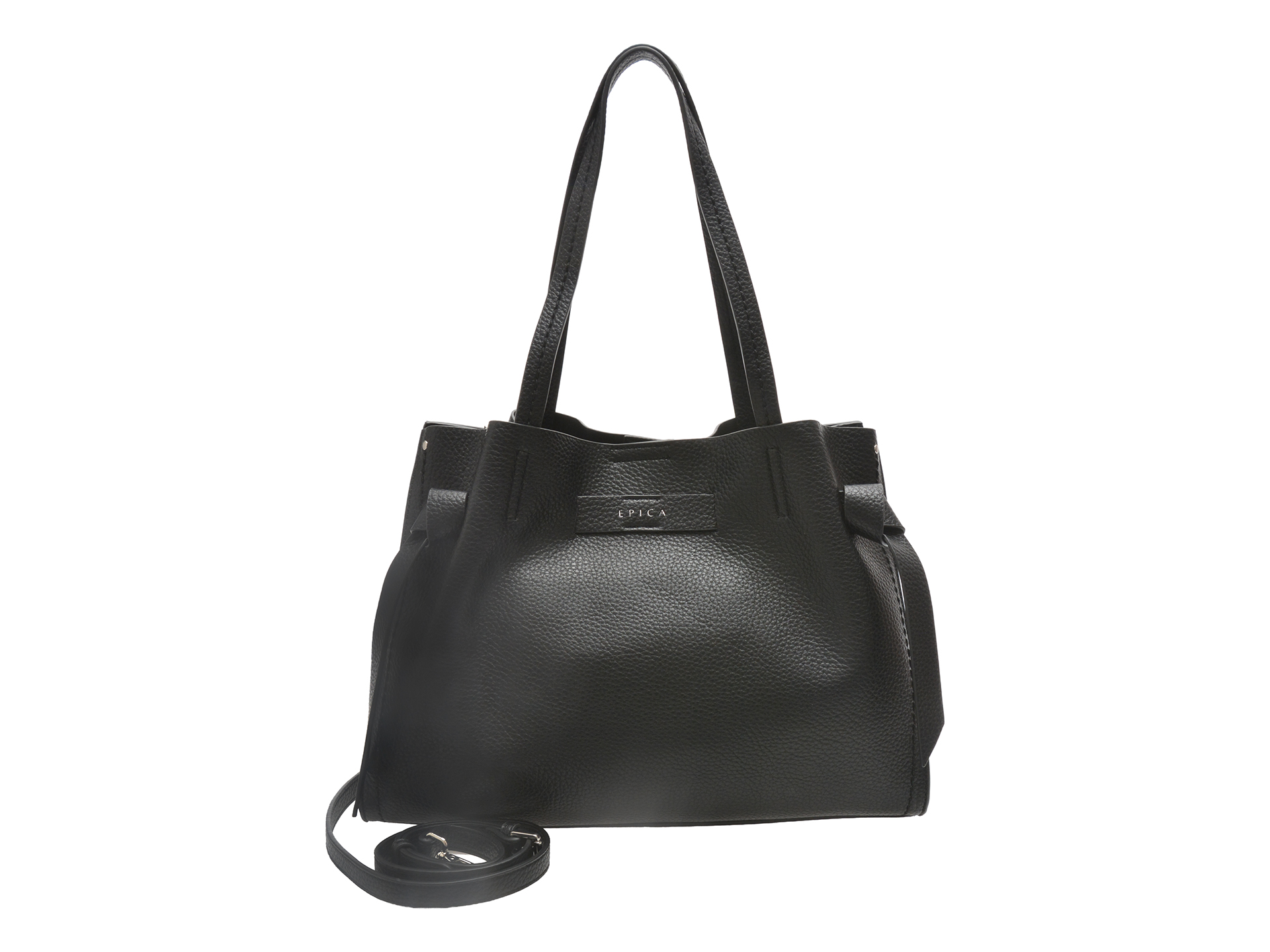 Geanta EPICA neagra, 253103, din piele ecologica