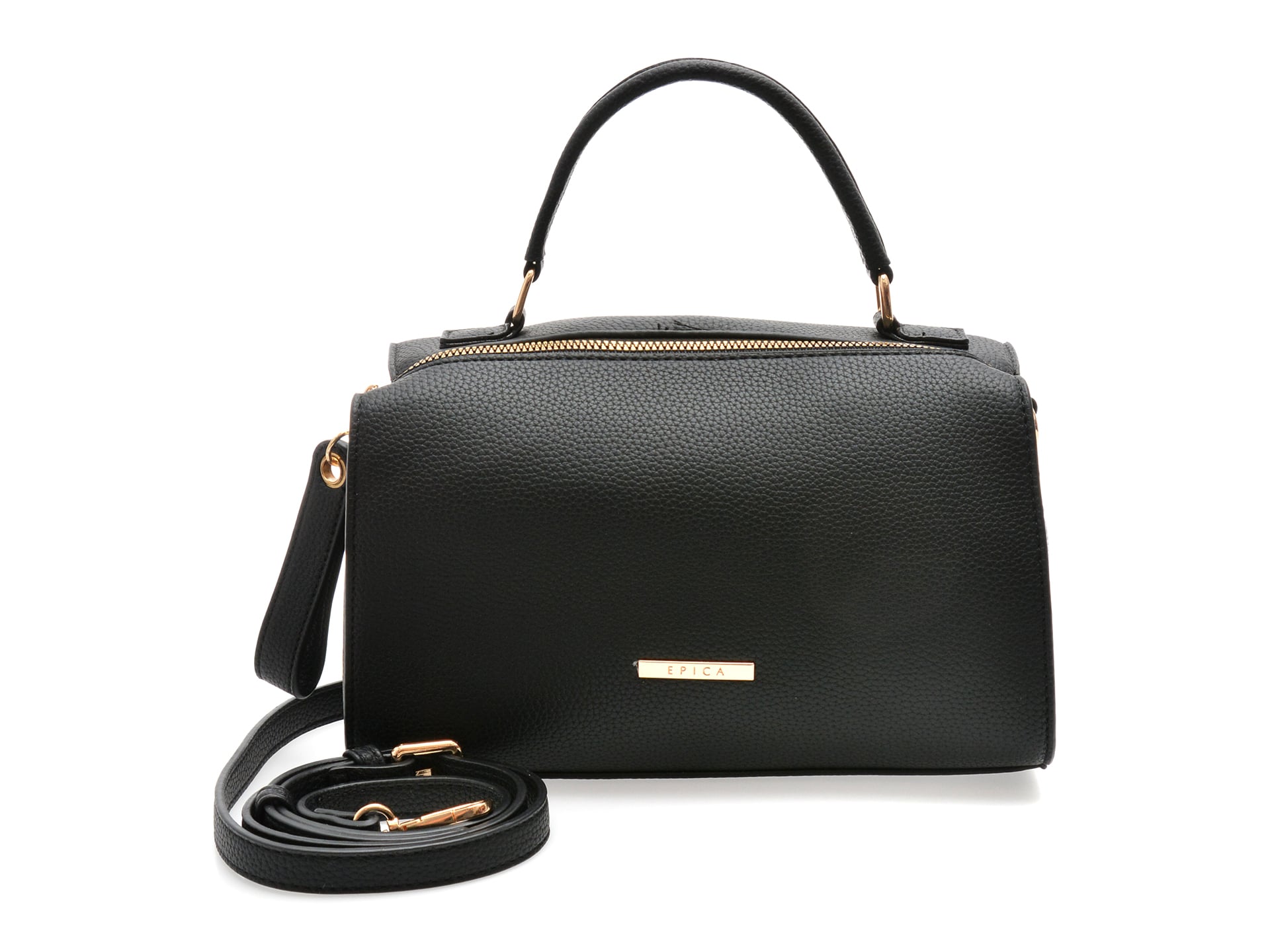 Geanta EPICA neagra, 751681, din piele ecologica