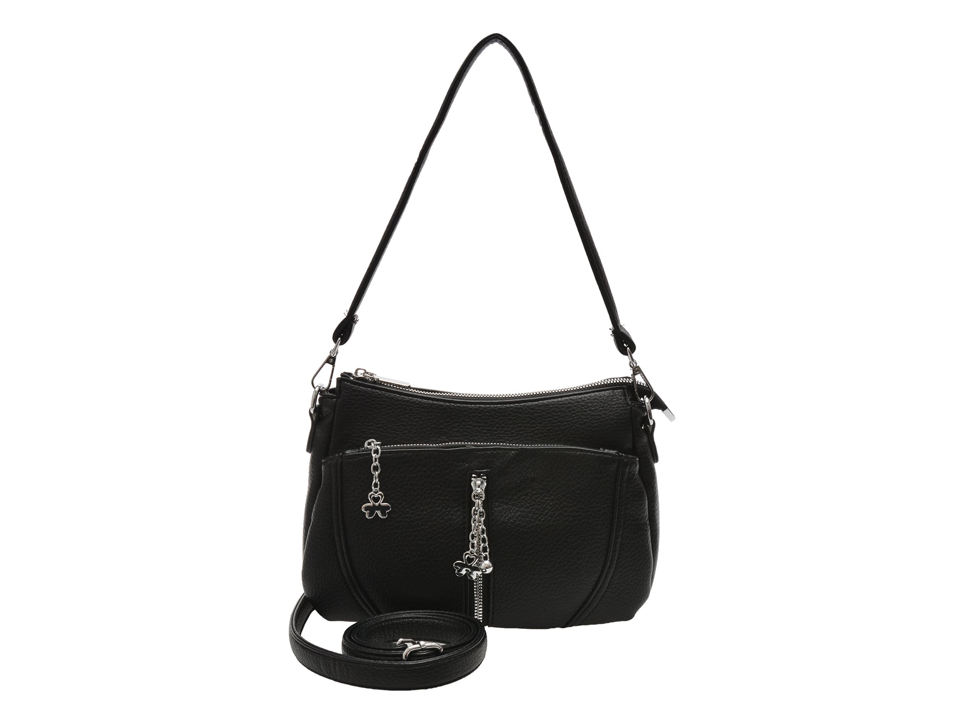 Geanta FLAVIA PASSINI neagra, 9632, din piele ecologica