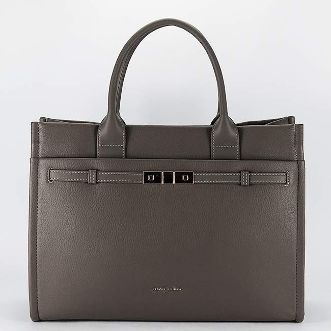 Geanta gri inchis mare David Jones CM7736 17