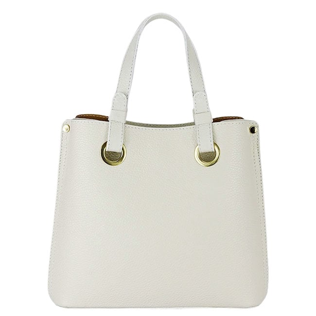 Geanta ivory medie din piele naturala 8916 129