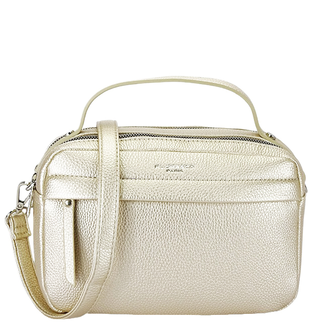 Geanta ivory metalizat casual FloraCO Paris H6997 126