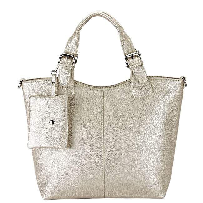 Geanta ivory metalizat FloraCo Paris F7143 12