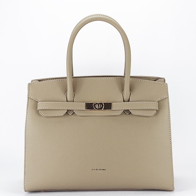 Geanta mare bej taupe David Jones CM7391 17