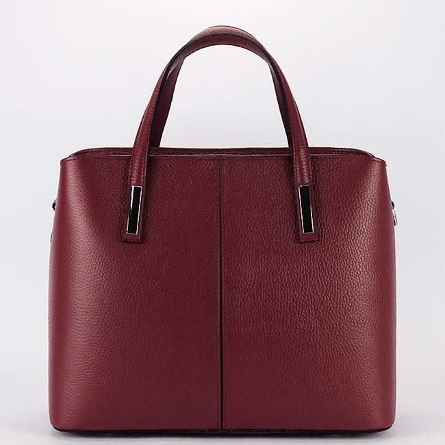 Geanta mare bordeaux din piele naturala 8922 M6