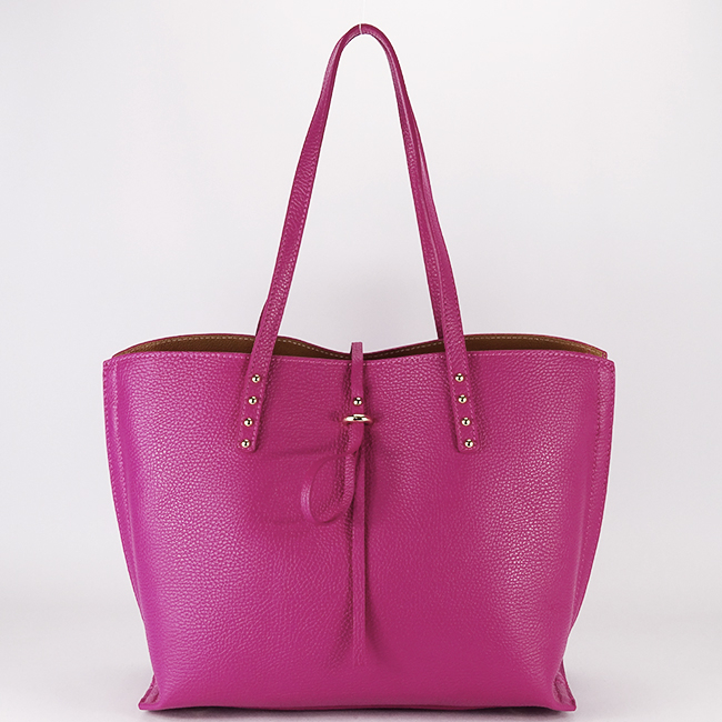 Geanta mare fucsia din piele naturala 1740 M8