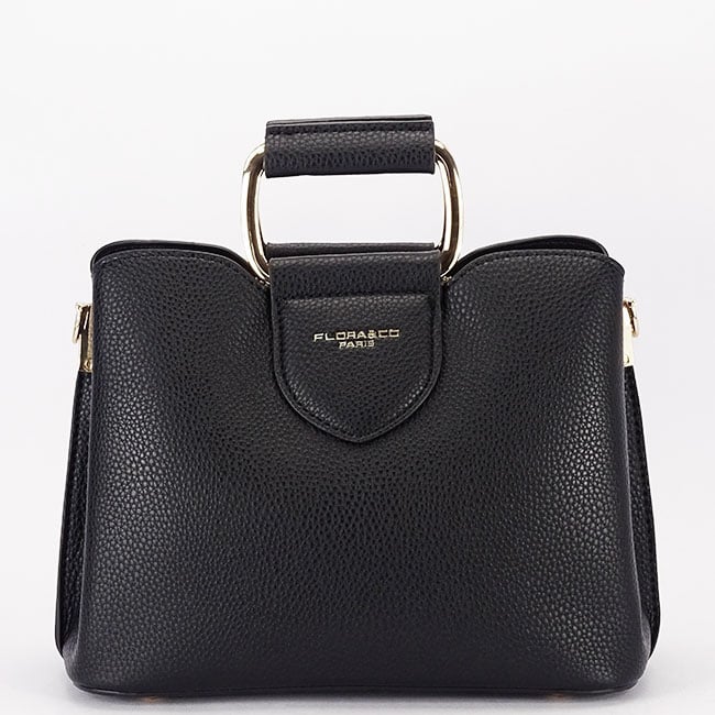 Geanta medie neagra FLORACo F6977 126