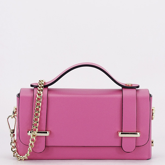 Geanta mica fuchsia din piele naturala 1870 06