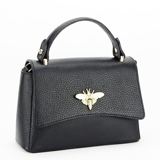 Geanta neagra mica din piele naturala 1523 120