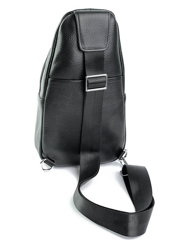 Geanta pentru barbati, 0155,piele naturala, Neagra - poza 2