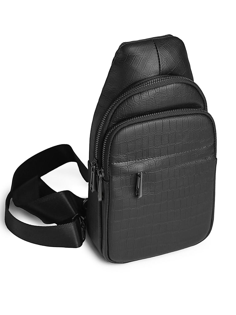 Geanta pentru barbati, 1014B, piele naturala, Neagra - poza 1