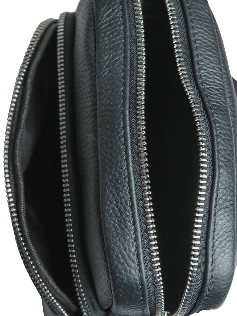 Geanta pentru barbati, 23001, piele naturala, Neagra - poza 2