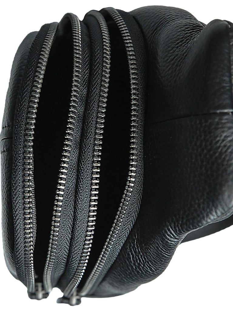 Geanta pentru barbati, 871, piele naturala, Neagra - poza 3