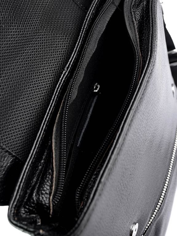 Geanta pentru barbati, 98097, piele naturala, Neagra - poza 2