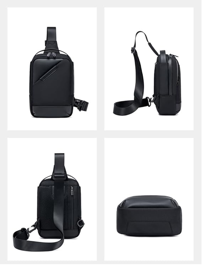 Geanta pentru barbati, XB00693, Neagra - poza 4