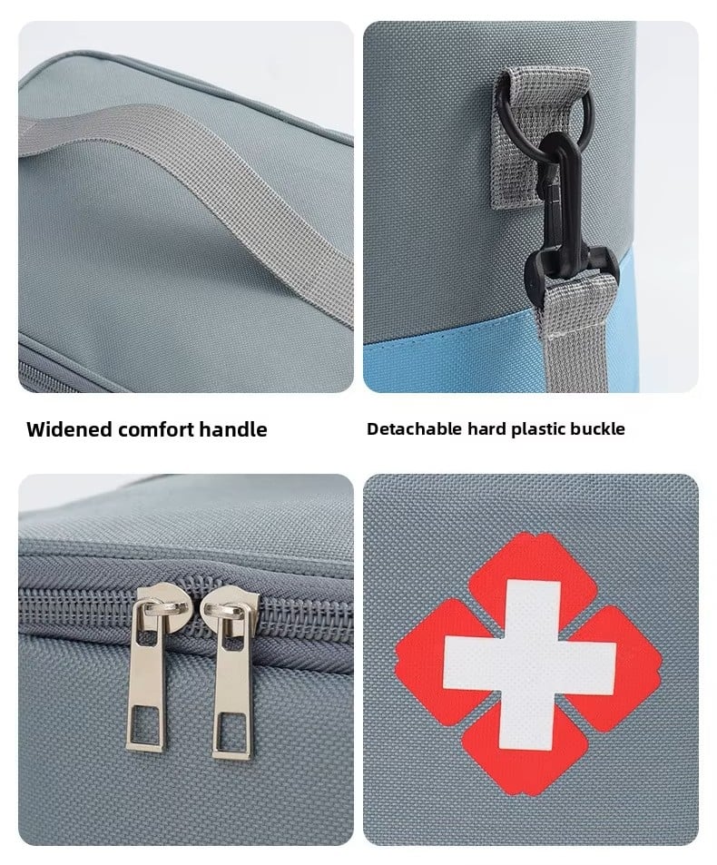 Geanta pentru medicamente si trusa de prim ajutor, Medie, GT4031, Verde / Gri - poza 3