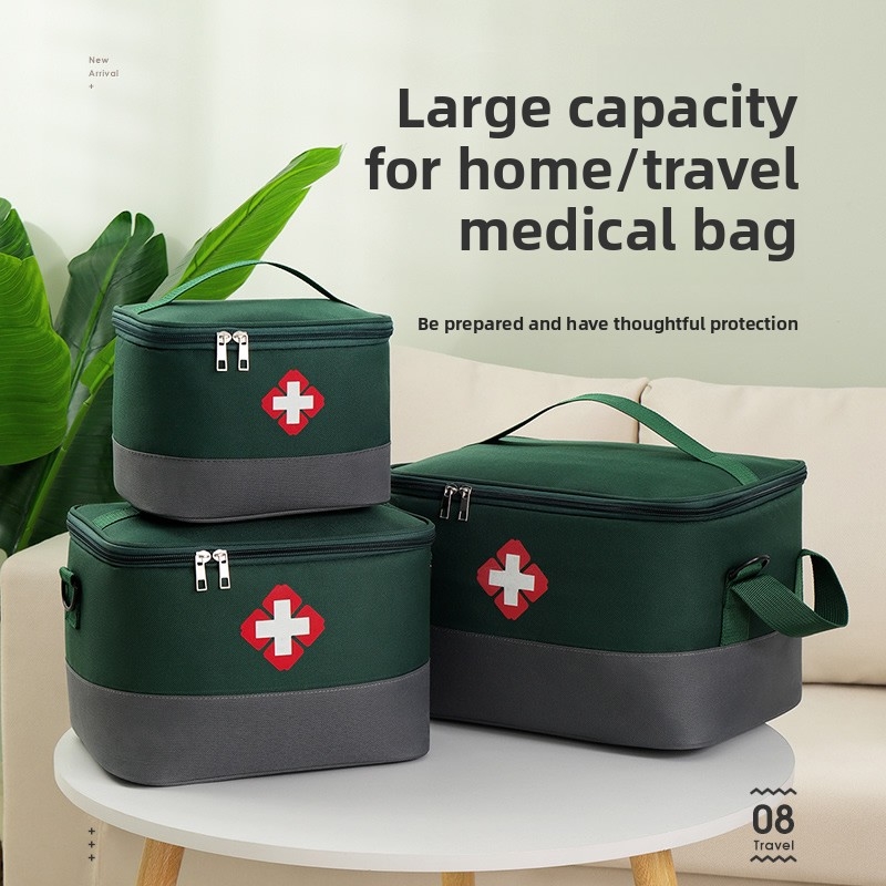 Geanta pentru medicamente si trusa de prim ajutor, Medie, GT4031, Verde / Gri - poza 4