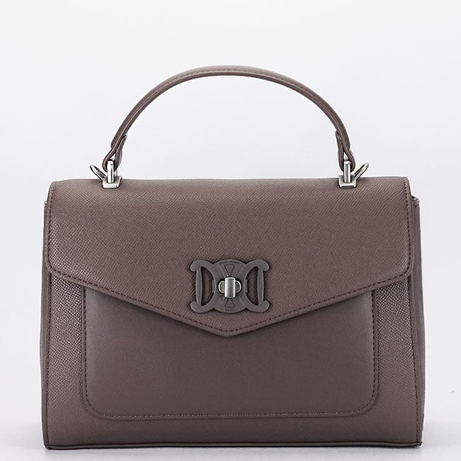 Geanta taupe inchis medie David Jones CM7793 14
