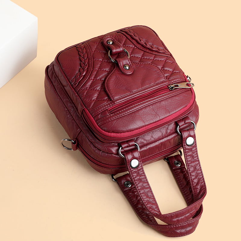 Geanta tip rucsac, Dalila GT2294, Bordo - poza 4