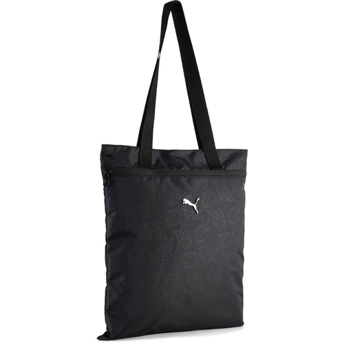 Geanta unisex Puma Pop Tote Black-puma Script Aop 09133607 - poza 1