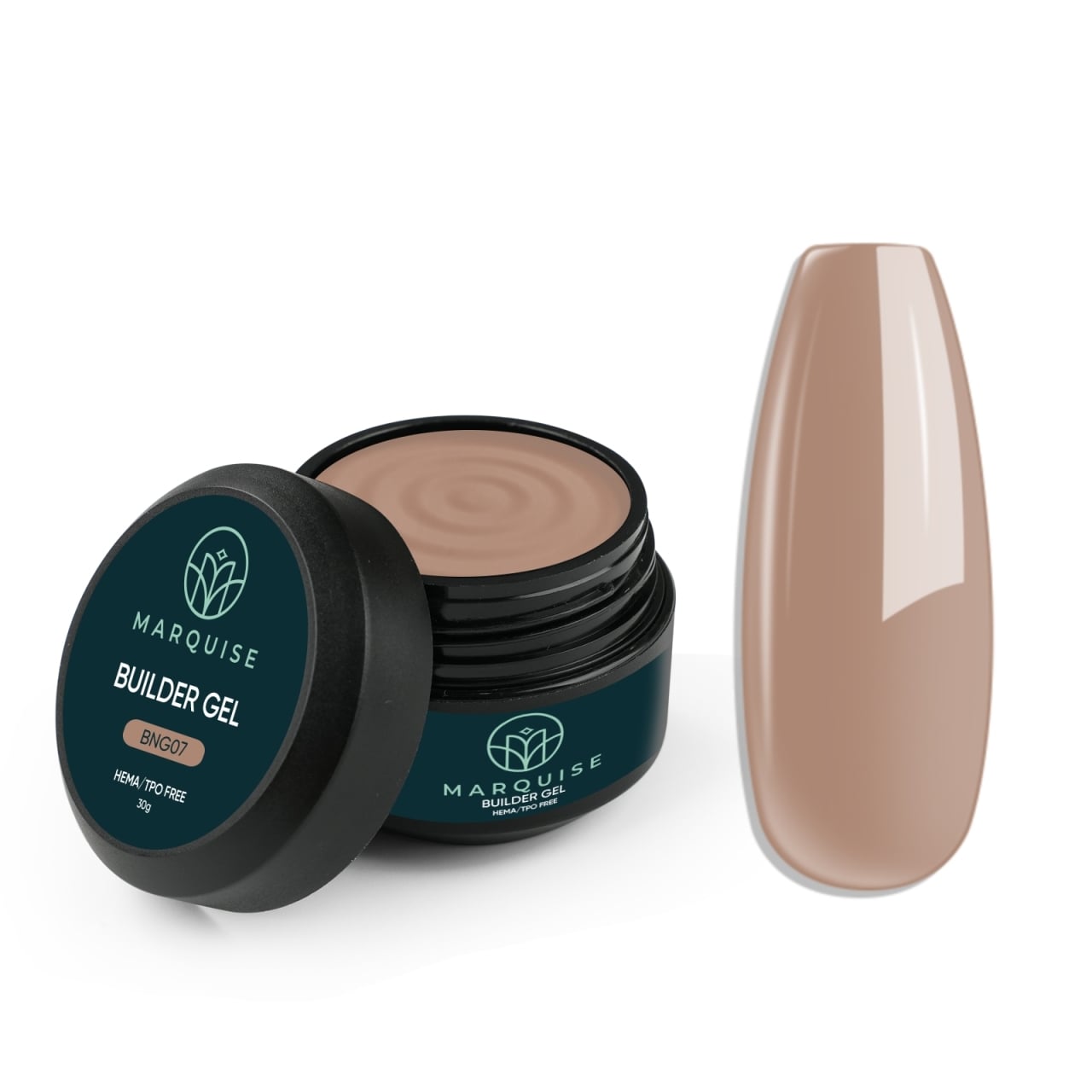 Gel UV Constructie Unghii HEMA/TPO FREE, Marquise, BNG07, 30 g - poza 1