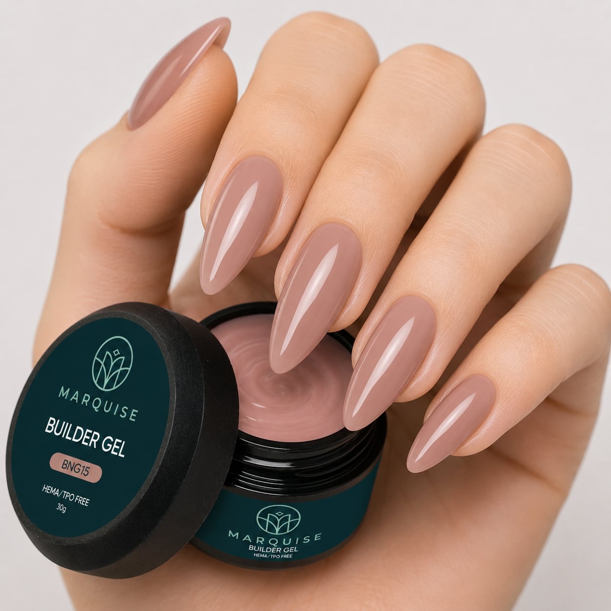 Gel UV Constructie Unghii HEMA/TPO FREE, Marquise, BNG15, 30 g - poza 2