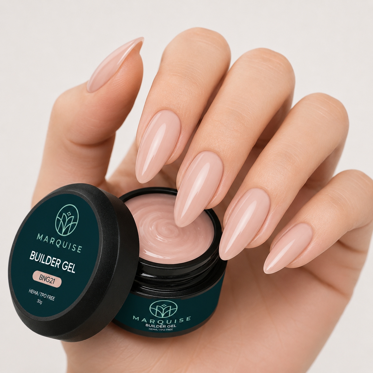 Gel UV Constructie Unghii HEMA/TPO FREE, Marquise, BNG21, 30 g - poza 2