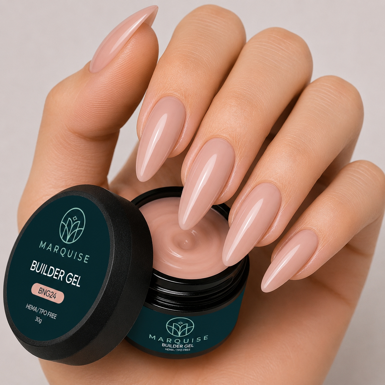 Gel UV Constructie Unghii HEMA/TPO FREE, Marquise, BNG24, 30 g - poza 2
